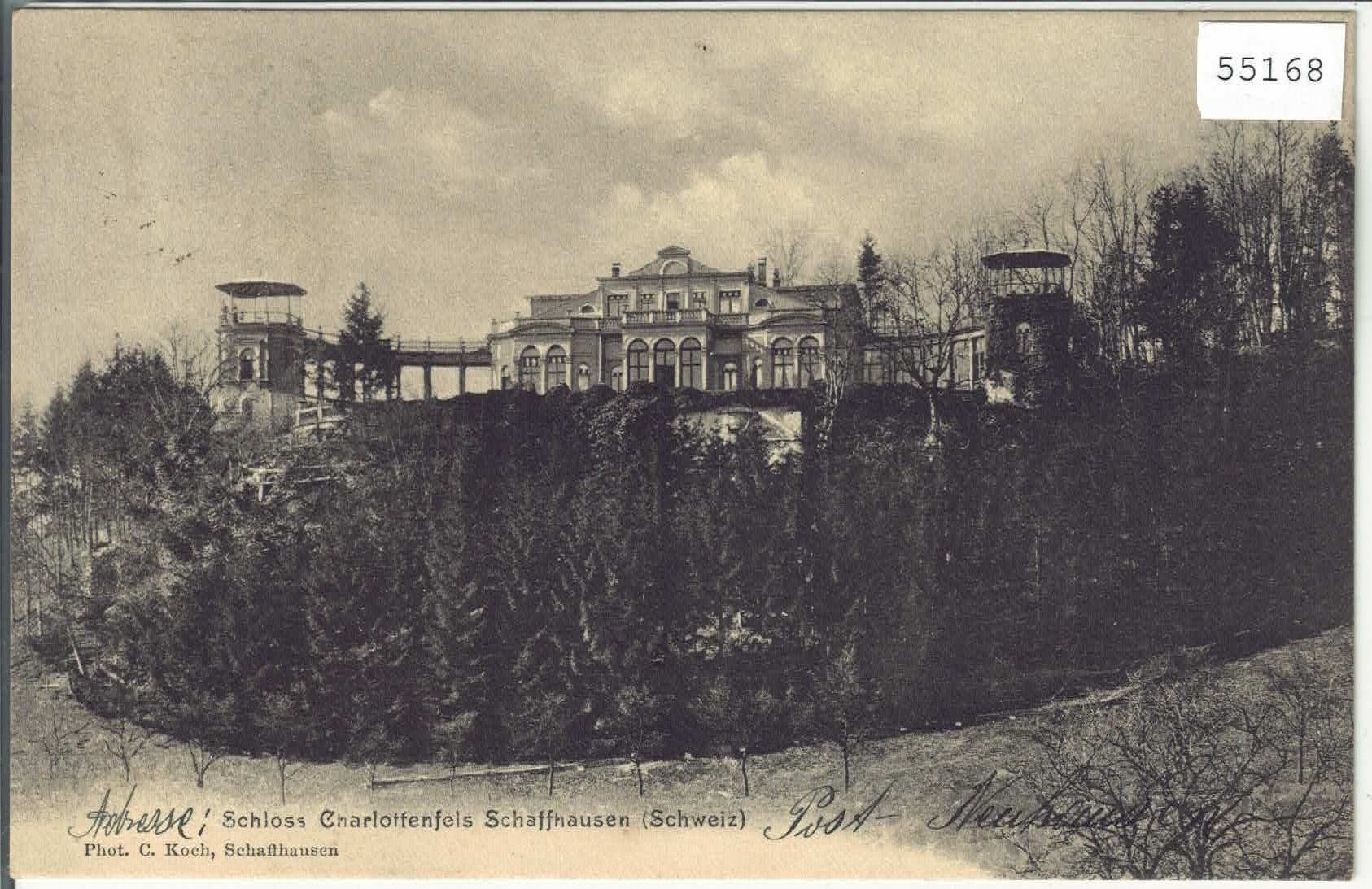 Cartoline postali: Schloss Charlottenfels Schaffhausen – Usato da Ettingen venduto da Kartenplanet