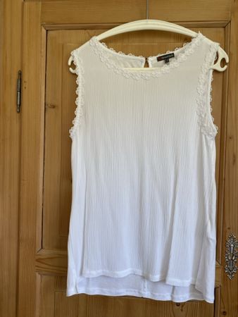 Street One wunderschöne neue Bluse Top Gr. 40 weiss