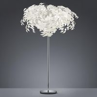 Stehleuchte, Blätter, Weiss, 180 cm Höhe