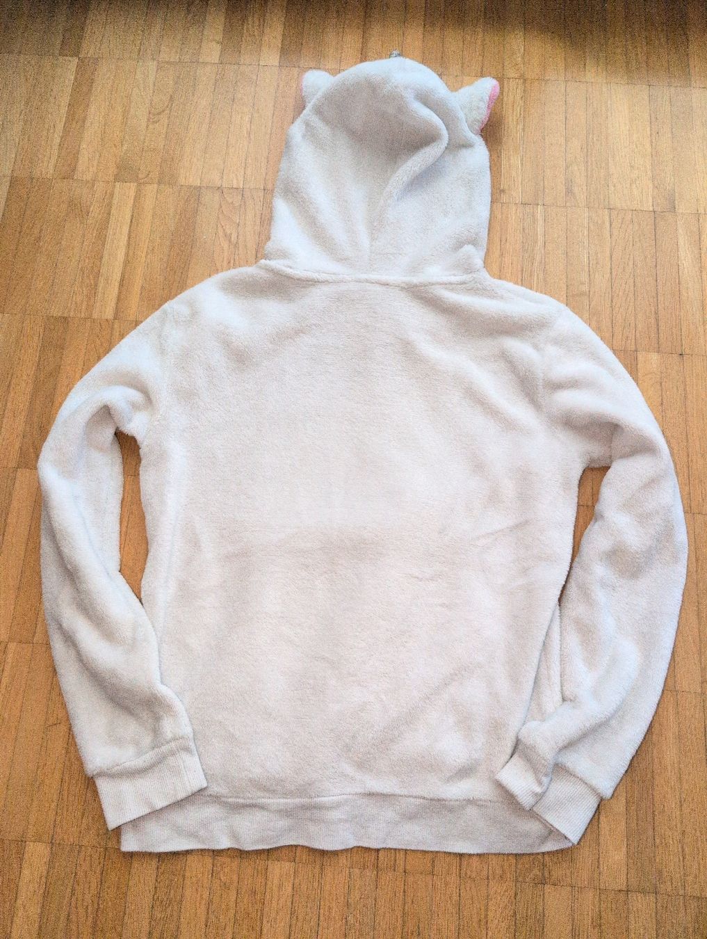 H&M Pullover & Sweatshirts: Kapuzenpullover Mädchen Grösse 146 Weiss Flauschig  – Gebraucht aus Schwerzenbach von _charme_ 4