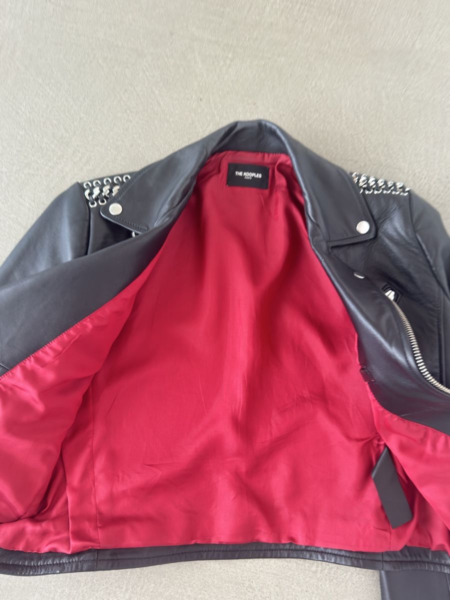 Kooples Giacche: Lederjacke The Kooples mit Kettendetails – Nuovo (secondo la descrizione) da Birmensdorf ZH venduto da hfs62 2