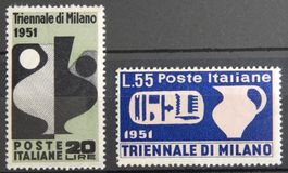 Italien Kat. 839-840 ** 1951 Kat. 70 Euro
