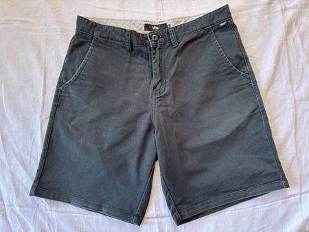Short bermuda homme Vans, taille 32, gris anthracite