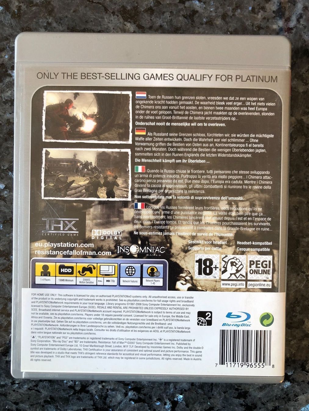 Spiele: Ps3 Resistance Fall of man – Gebraucht aus horn von amazona01 1