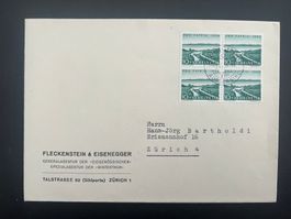 1954 Geschäftsbrief Fleckenstein Zürich    (G696)