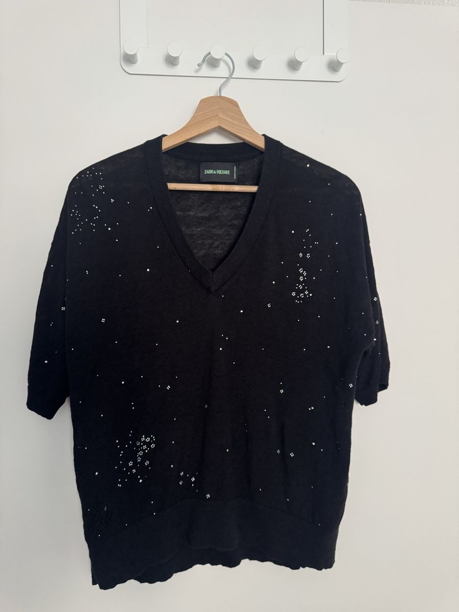 Zadig & Voltaire Tops: Zadig&Voltaire Wully top size M black – D'occasion à Zürich par Linen218 1