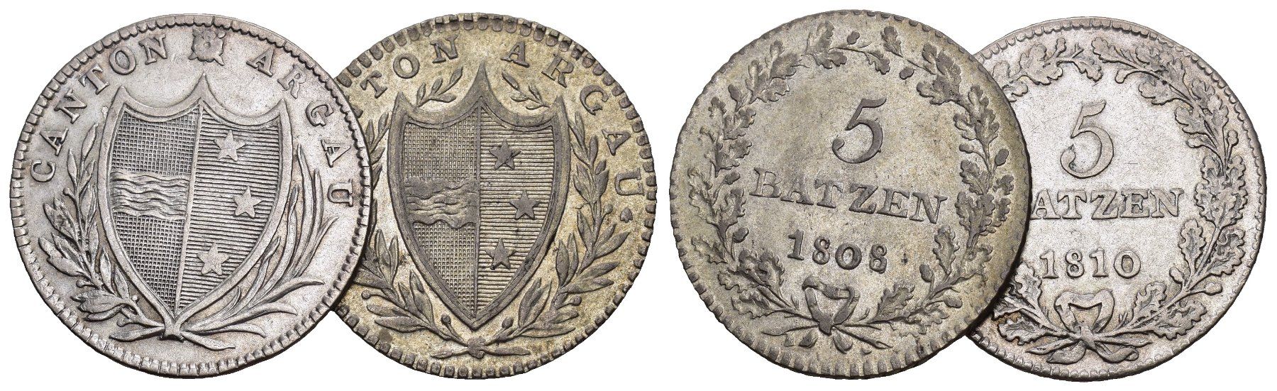 Tutti le monete: Aargau 1810+1809 – Usato da Bern venduto da numismatictops