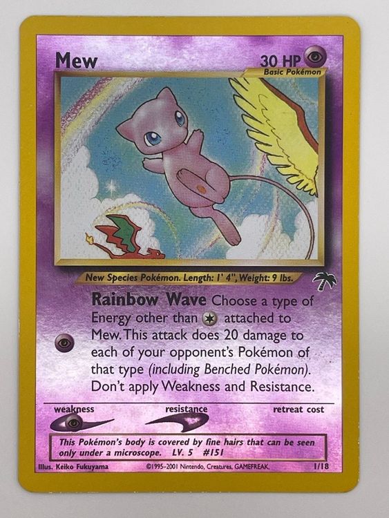 Mew 1/18 Reverse Holo Pokémon Southern Island Promo ab 1 (Neu (gemäss ...
