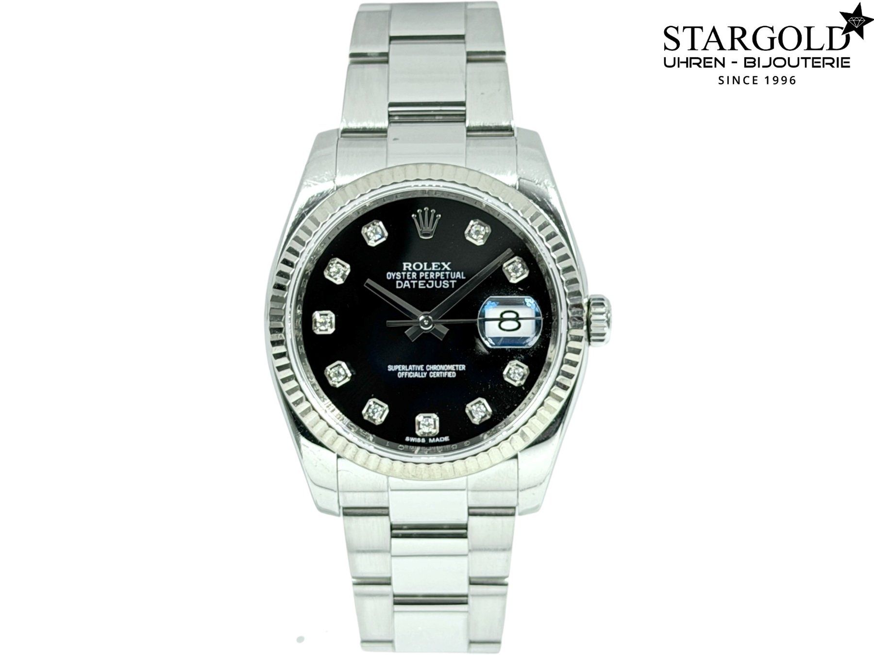 Rolex Orologi: Rolex Datejust 36 mit Diamanten - 116234 – Usato da Zürich venduto da Stargold-Uhren