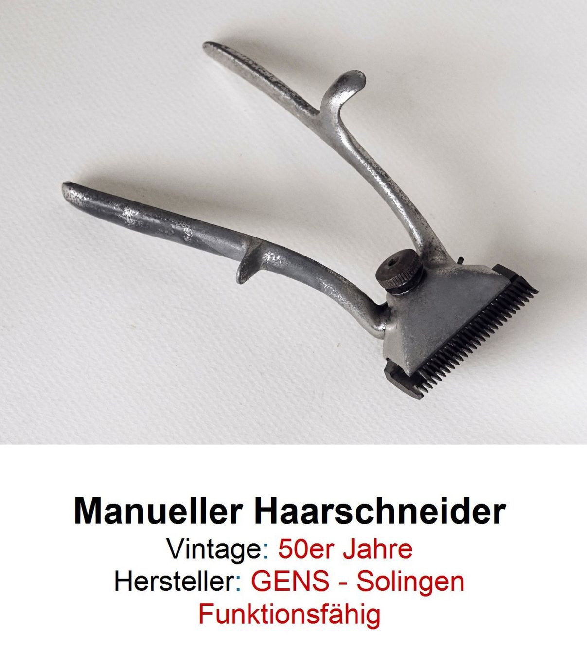 Schneiden: Manueller Haarschneider 50er Jahre – Gebraucht aus Flamatt von samowarow