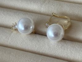 Luxus Elegante Ohrschmuck Ohrstecker Goldfarben