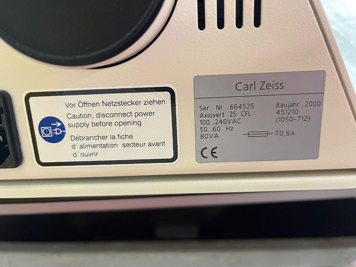 Zeiss Microscopi: Zeiss Axiovert 25 Inversmikroskop mit Phasenkontrast – Usato da Niederdorf venduto da LeptonAG_Labor 7