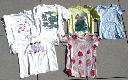6 T-Shirts 2 Hose name-it Alana Tom Tailor Legging 122 128