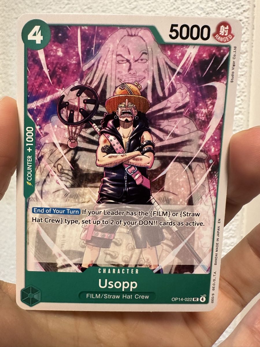 Bandai Sammelbilder & Trading cards: One Piece Card Game - Usopp OP14-022 – Neu (gemäss Beschreibung) aus Sirnach von D.SecondChance