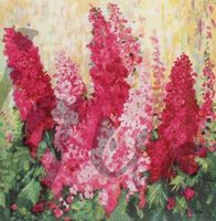 Serviette larkspur impressions pink (b125) 2Stk.