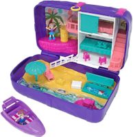 Polly Pocket Tropen Koffer, Vintage Spielset mit Boot!