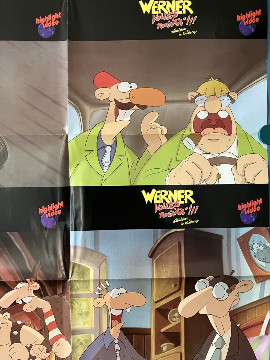 Poster & Bilder: Werner - Volles Rooäää!!! Kinoplakat – Neu und originalverpackt aus Lausen von Indexvision 1