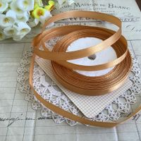 Satin Band Ruban 20 Meter braun beige brun Satinband