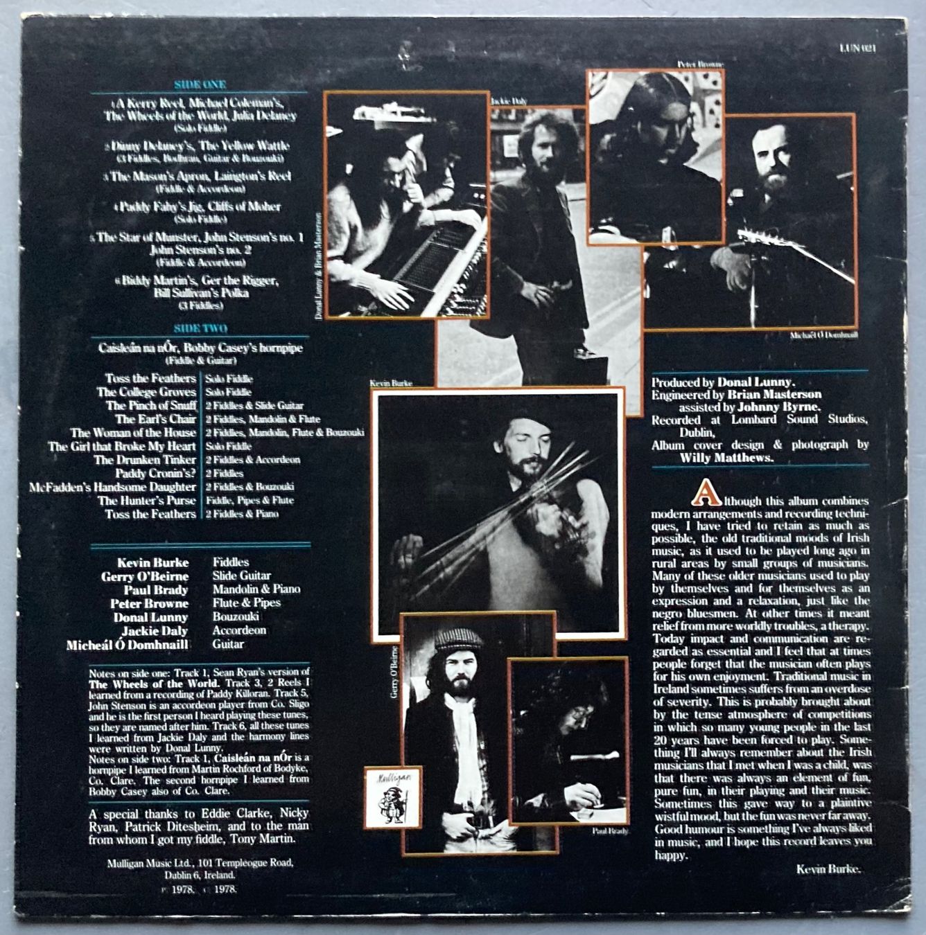 Schallplatten: KEVIN BURKE - IF THE CAP FITS... – Gebraucht aus Poliez-Pittet von Newtown-Records 1