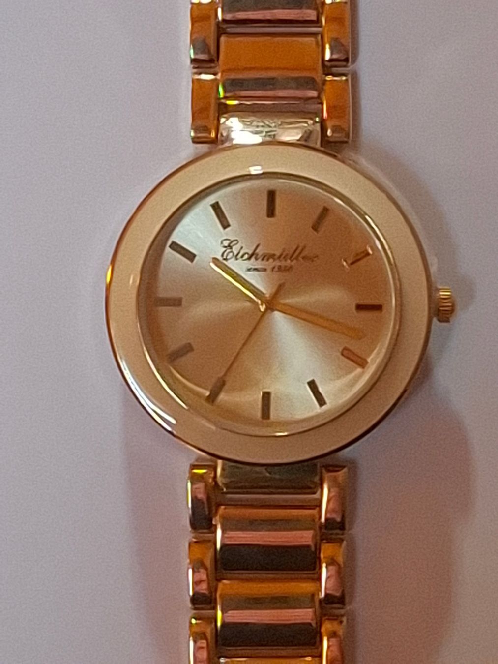 Orologi: Montre Eichmüller dame dorée cadran jaune Ø 36 mm – Nuovo (secondo la descrizione) da Marsens venduto da jogocade 1