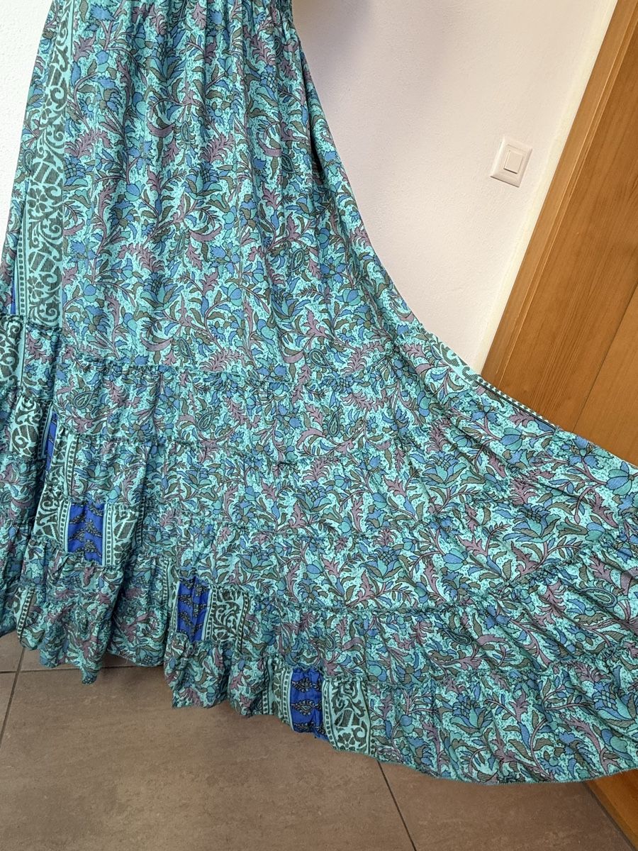 Kleider: Boho Maxistufenkleid mit Seide – Neu (gemäss Beschreibung) aus Sigriswil von ck56 5
