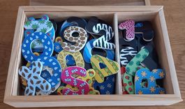 GOKI *MAGNET - BUCHST./ZAHLEN - SET* IN BOX/18X28/X6/B'H 5.7