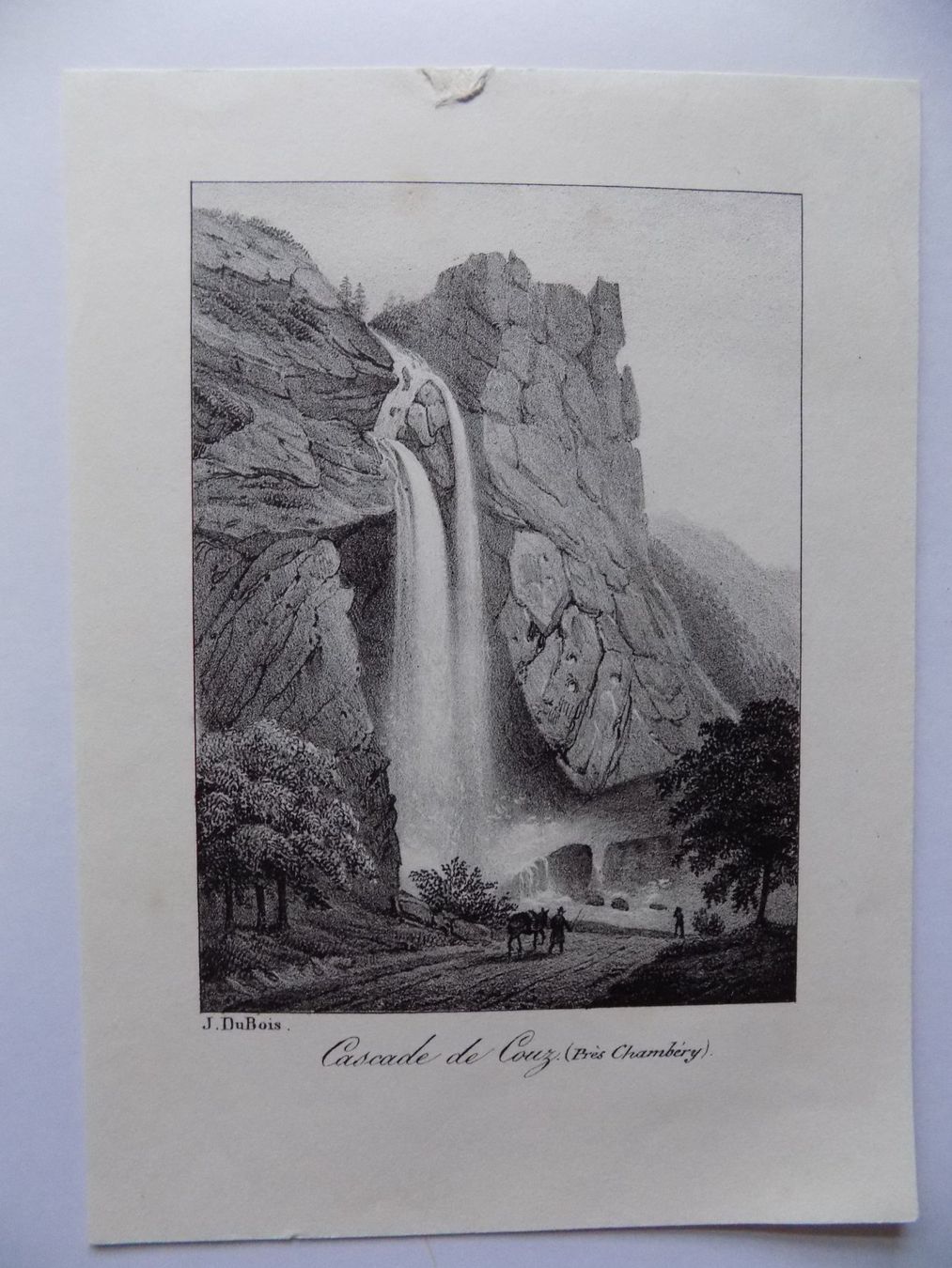 Stiche: Cascade de Cuoz Chambery von Dubios – Gebraucht aus Risch von Antikfee