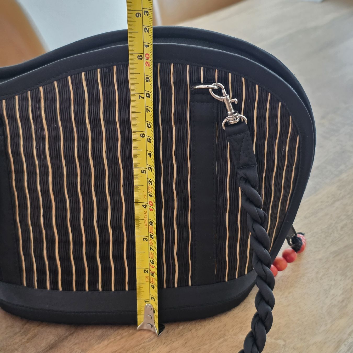 Borse da donna: Handtasche schwarz gestreift mit Perlen Neu – Nuovo (secondo la descrizione) da Rheinsulz venduto da Gilea 6