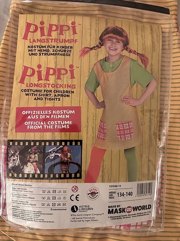 Kostüme: Pippi Langstrumpf Kostüm mit Perücke – Gebraucht aus Brugg AG von tckrasni 2