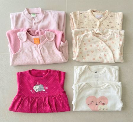 Baby Kleiderpaket Strampler Kleid Tshirt Herbst 62/68