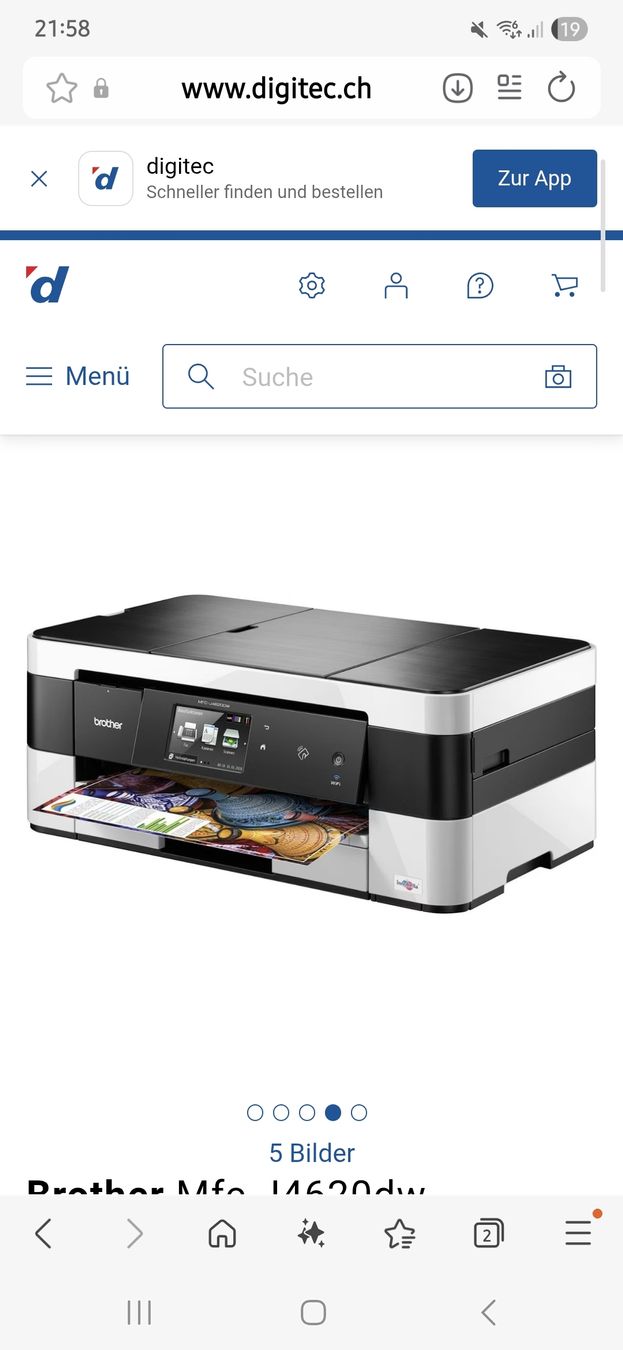 Brother Stampanti: Brother MFC-J4620DW Multifunktionsdrucker – Usato da Zweidlen venduto da Anglue 2