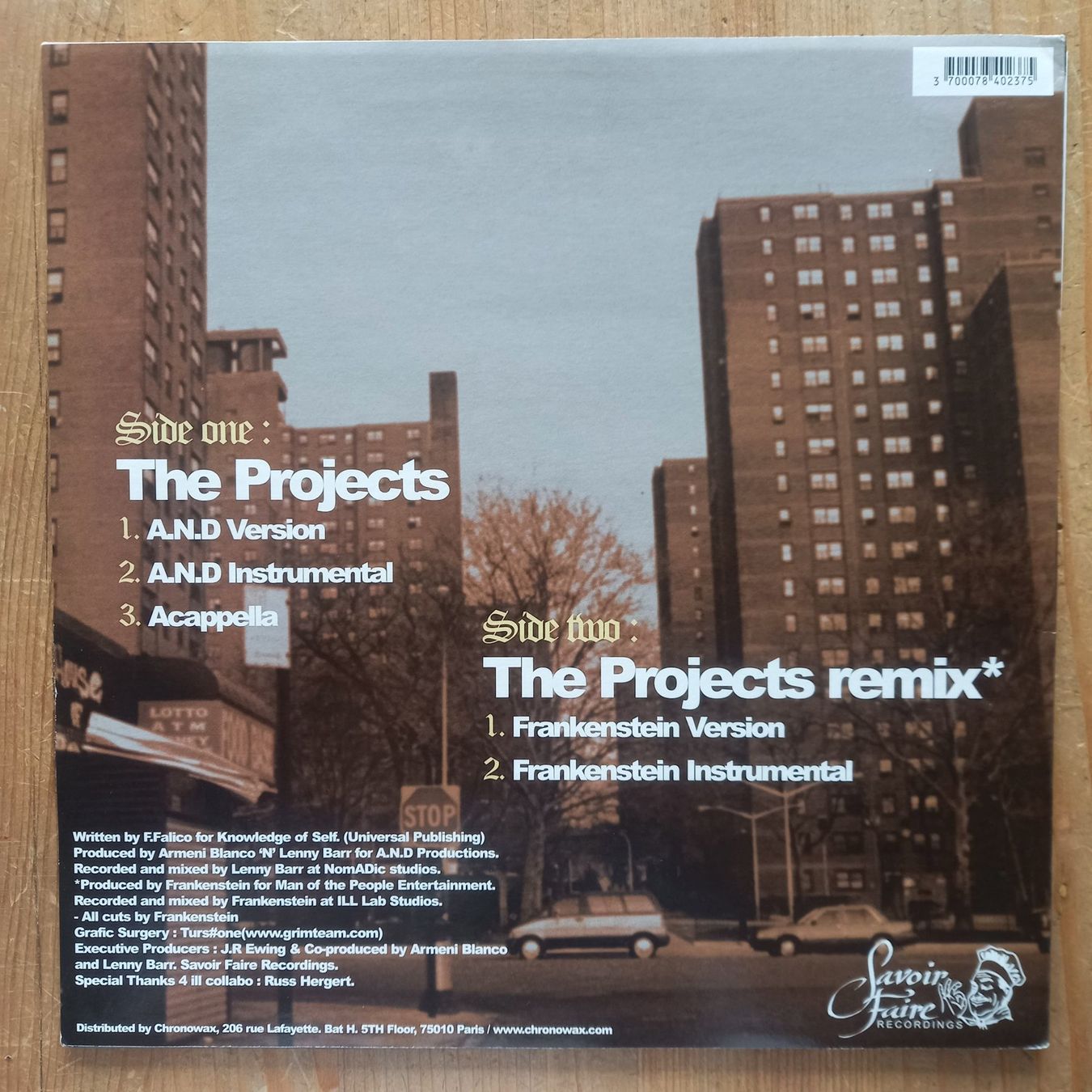 Schallplatten: Frankenstein ‎– The Projects 12" 2000 – Gebraucht aus münchenstein von karl_heinz_krasser 1