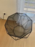 Salontisch Schwarz Glas/Metall