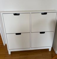 Schuhschrank weiss mit vier Klappfächern gebraucht