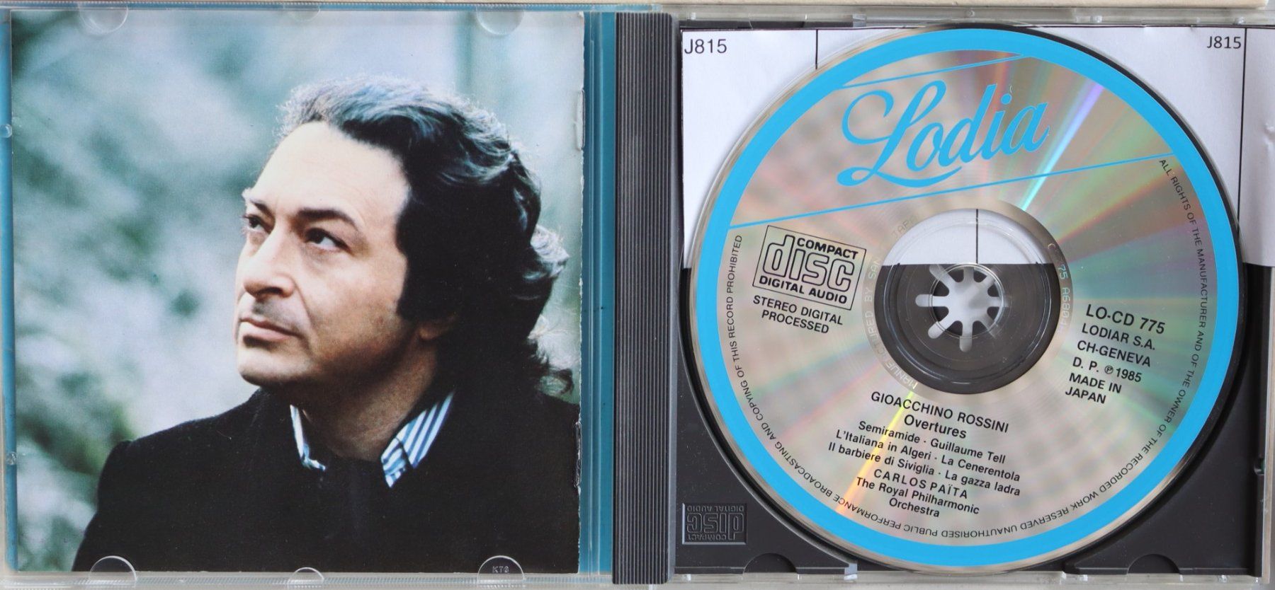 CD: Carlos Païta The Philharmonic Orchestra - Rossini – Usato da Luzern venduto da CONTENTI 1