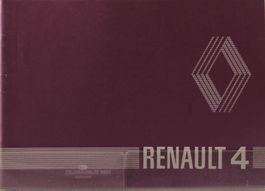 BEDIENUNG- & WARTUNGSANLEITUNG | RENAULT R4 ALLE - AB 06.80
