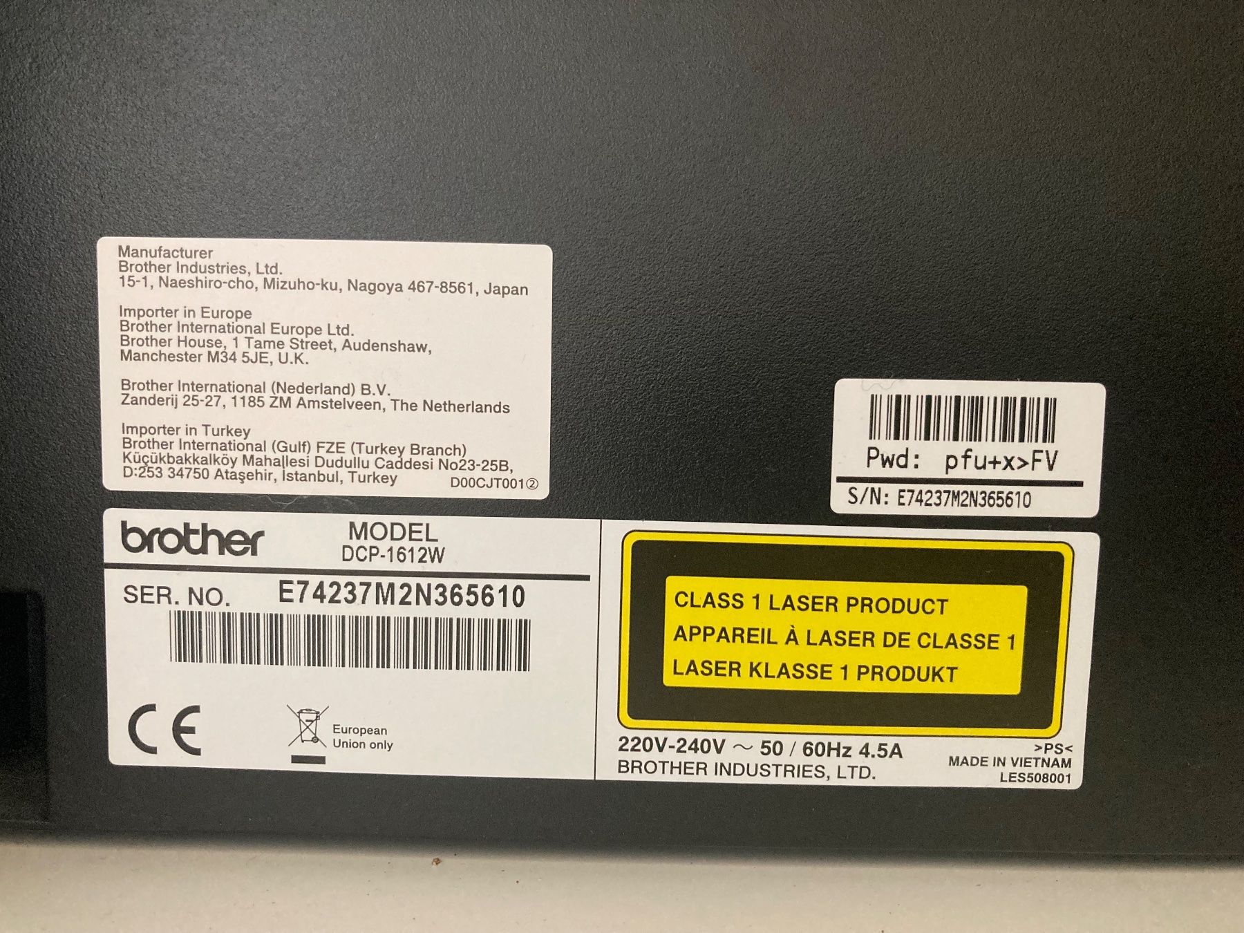 Brother Stampanti: Laserdrucker Brother DCP-1612W – Usato da Binningen venduto da F.M. 4