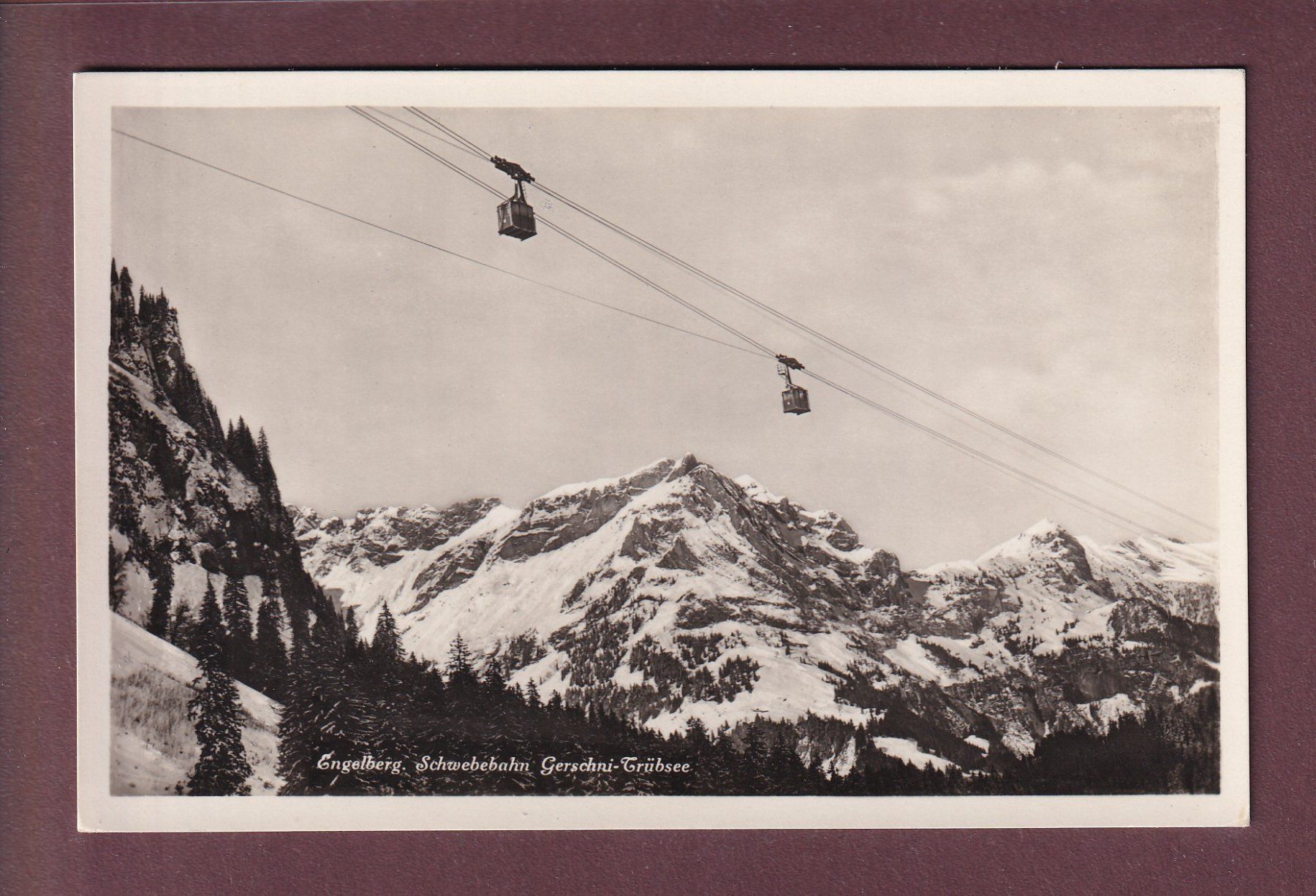 Ansichtskarten: Engelberg - Schwebebahn GERSCHNI-TRÜBSEE – Gebraucht aus Pully von nicecards
