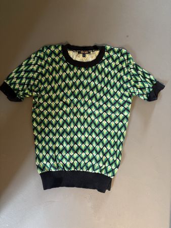 Gemusterter Kurzarmpullover King Louie Grösse S