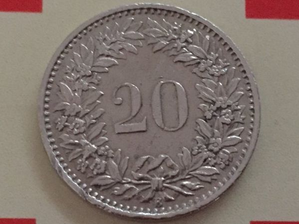 Tutti le monete: 20 Rappen 1966 ss – Usato da Elsau venduto da herbybay 1