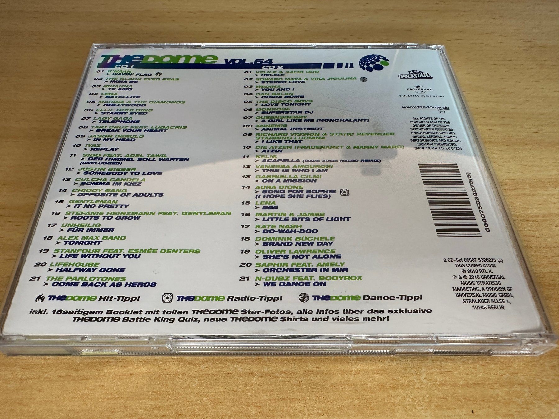 CD: Various – The Dome Vol. 54 - 2 CD – Usato da Rikon im Tösstal venduto da Alpenmutz 1