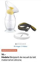 Medela recueil lait 