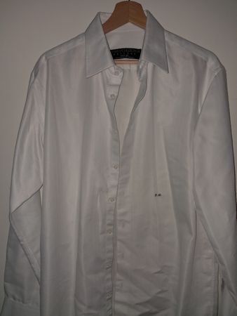 Herren Hemd Henrys Collection weiss mit Stickerei E.B.