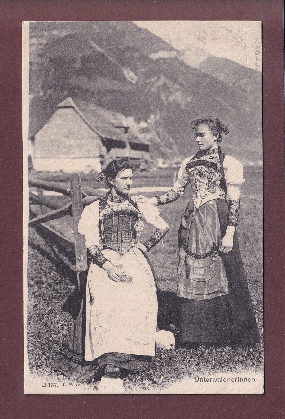 Ansichtskarten: UNTERWALD - Tracht - 1908 – Gebraucht aus Pully von nicecards