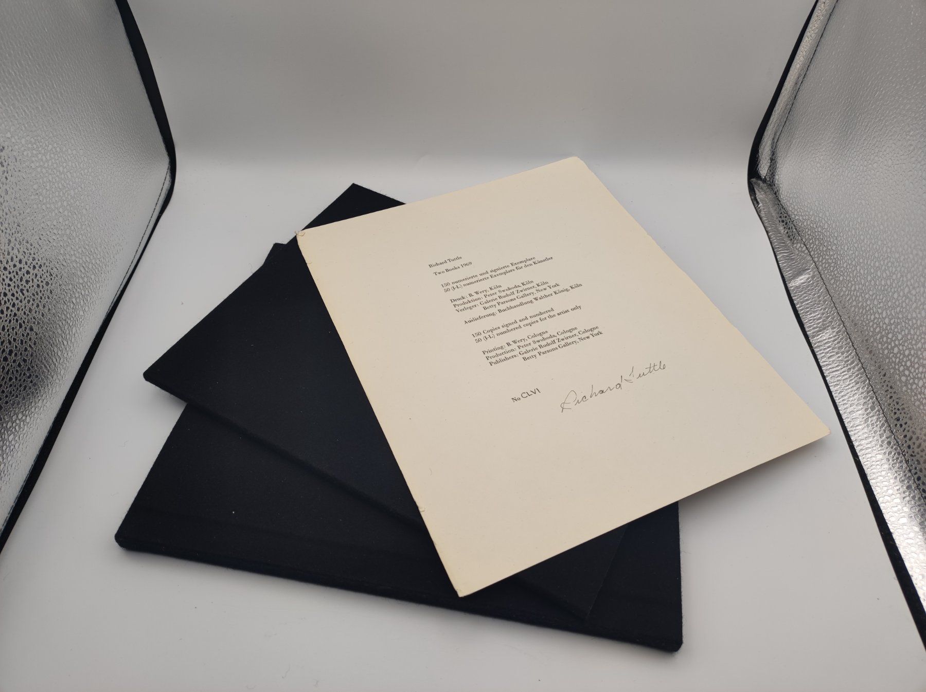 Bücher: ARTISTS BOOKS - RICHARD TUTTLE - TWO BOOK 1969 – Gebraucht aus Goldach von Gaip 7