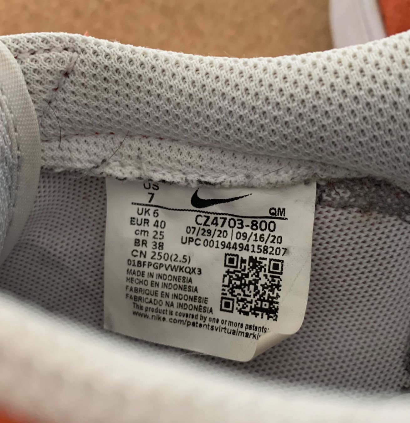 Nike Scarpe da uomo: Nike Blazer Low Gr. 40 orange – Usato da Bern venduto da zwieback. 4