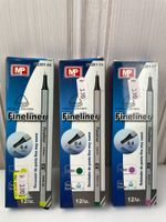 3 Fineliner Stifte neu Farbe grün, gelb, pink 0.4mm