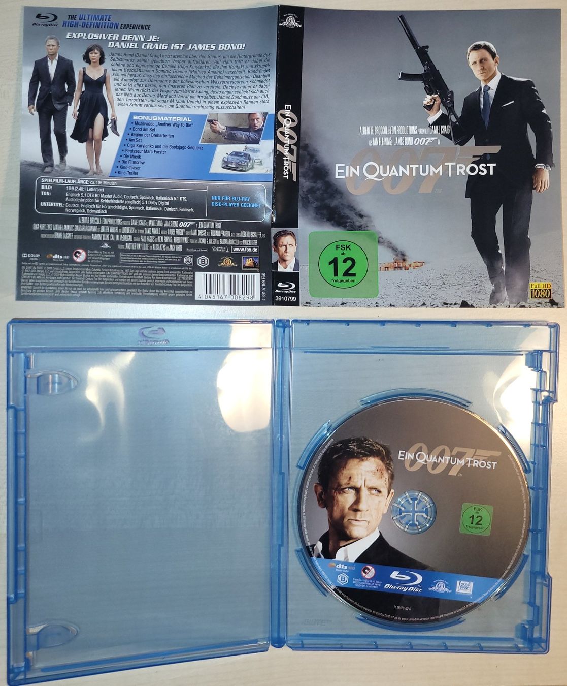 Tutti i DVDs: James Bond - Ein Quantum Trost BluRay – Usato da Heiligkreuz (Mels) venduto da PascalWa 1