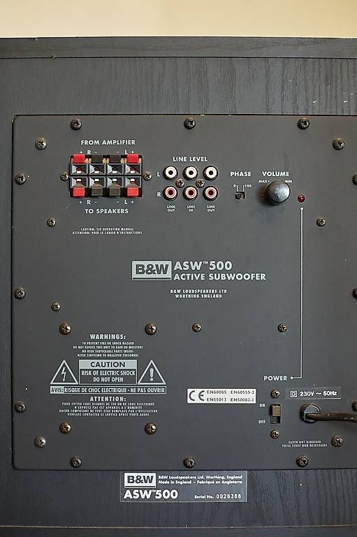 Casse acustiche: B&W ASW500 – Usato da tolochenaz venduto da timeband 4