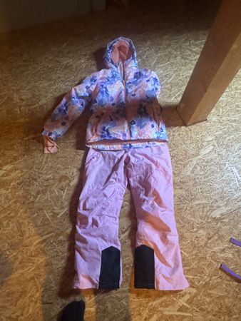 Skianzug Set Mädchen pink gemustert in gutem Zustand